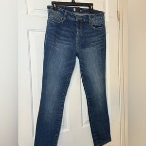 Kurt From The Kloth Toothpick Skinny Distressed Jeans Size 12 High Rise Classic